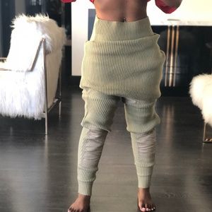 Tan Knit Jogger Pant